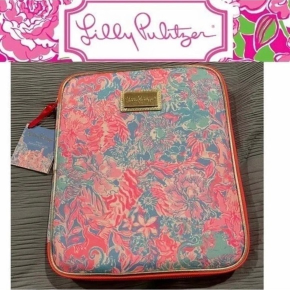 NWT Lilly Pulitzer Viva La Lilly Folio And tote bag w/cover and Tech tablet case - Picture 6 of 6